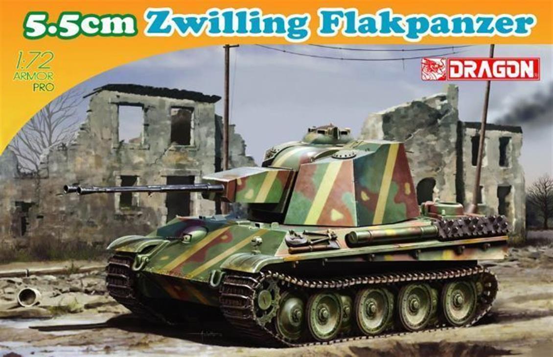 Dragon 7488 1/72 5.5cm Zwilling Uçaksavar Tankı Demonte Plastik Maketi