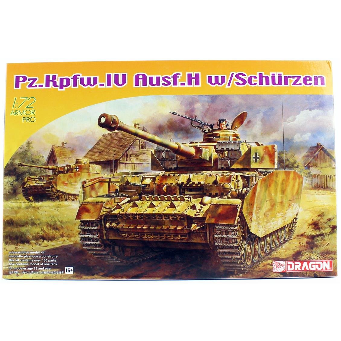Dragon 7497 1/72 Ölçek, Pz.Kpfw. IV Ausf. H (Extra Zırhlı) Tankı  Plastik Model Kiti