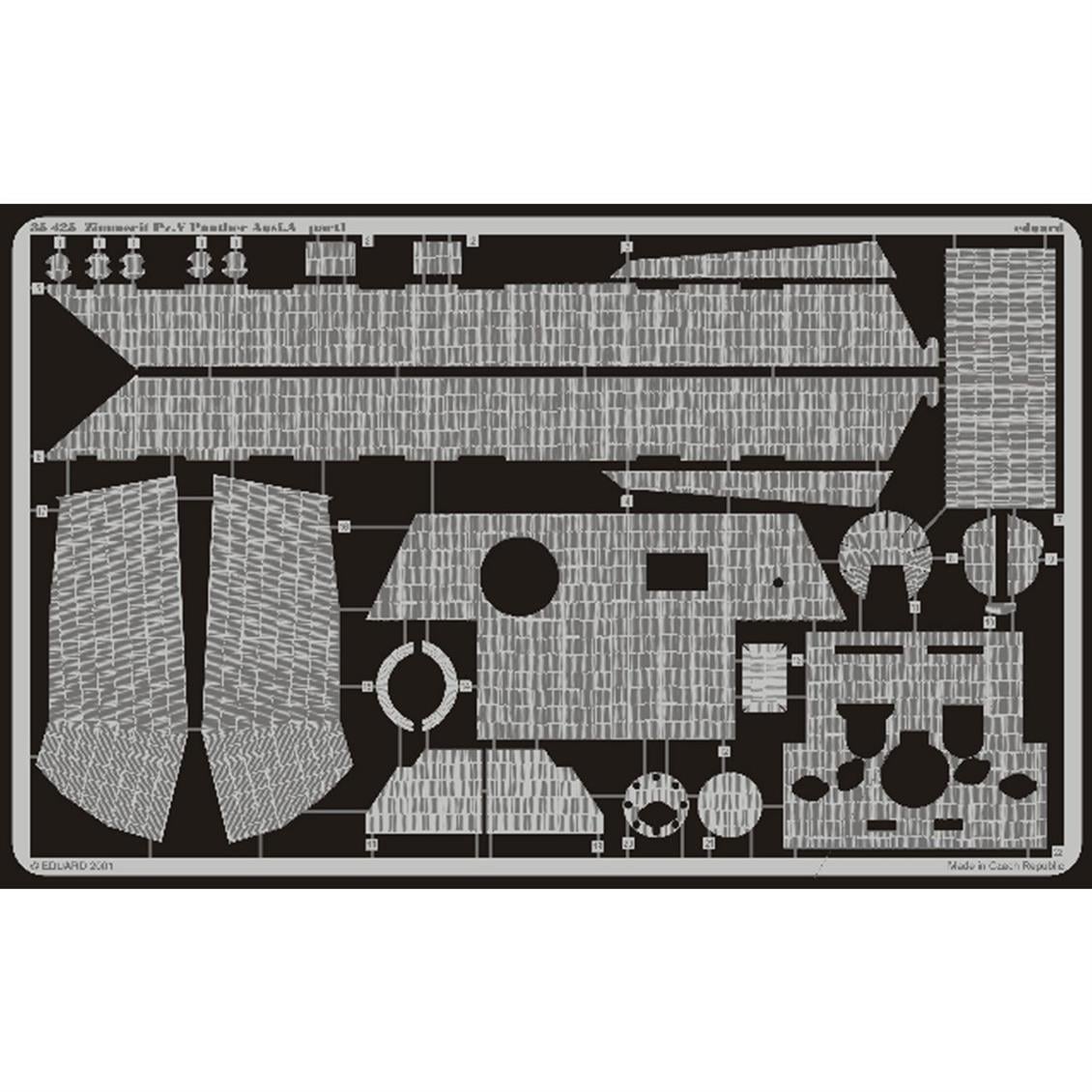EDUARD 35425 1/35 Zimmerit Panther Ausf.A FOR TAMI