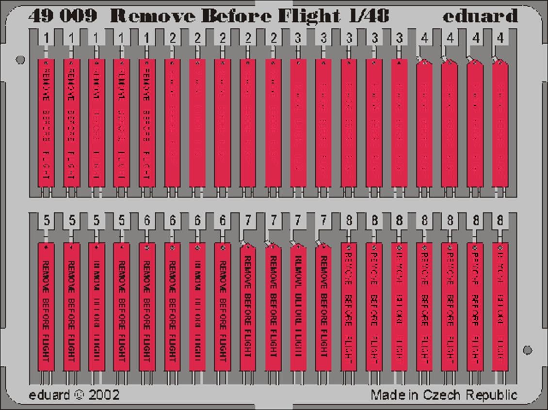 EDUARD 49009 1/48 Remove Before Flight FOR