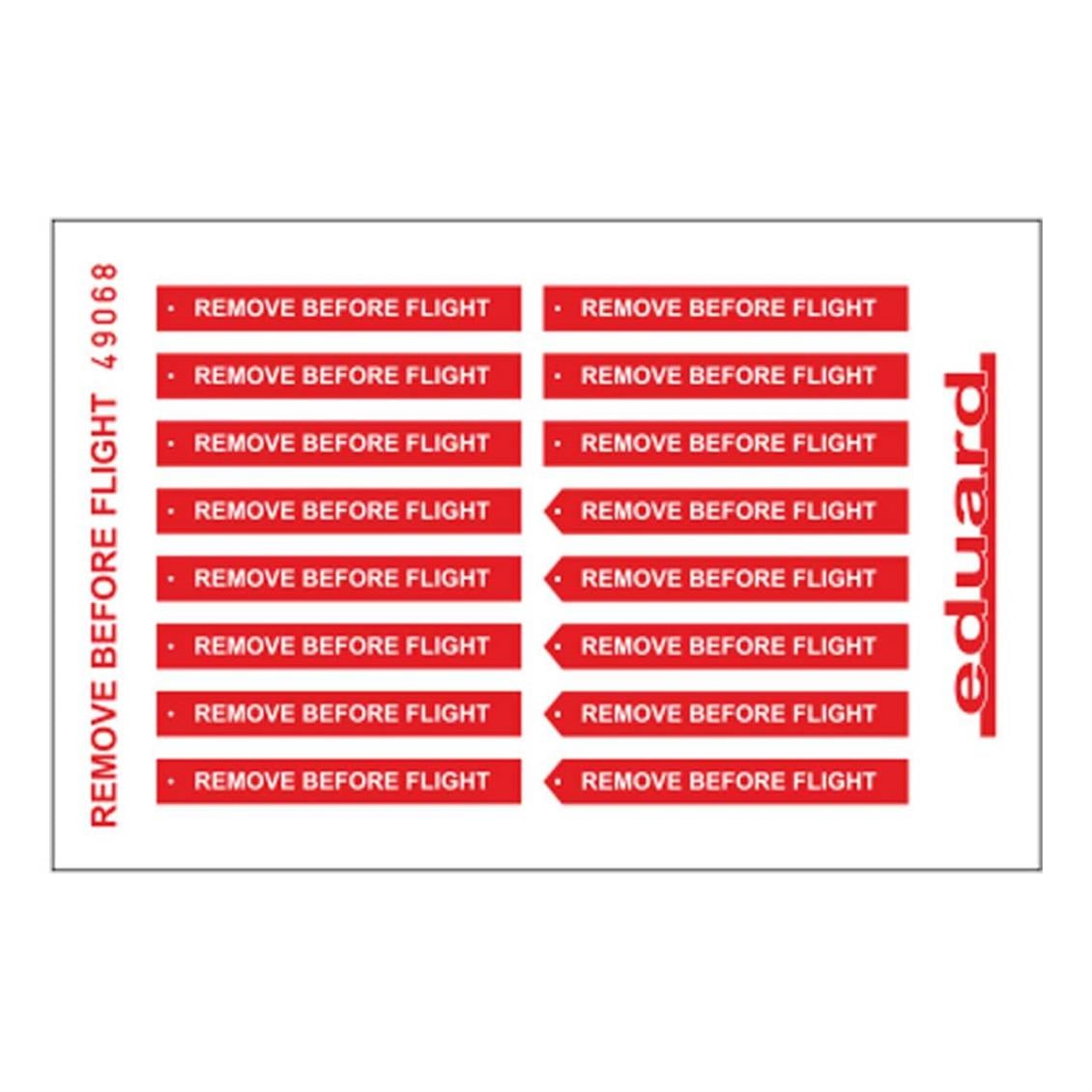 EDUARD 49068 1/48 Remove Before Flight  FABRIC FOR