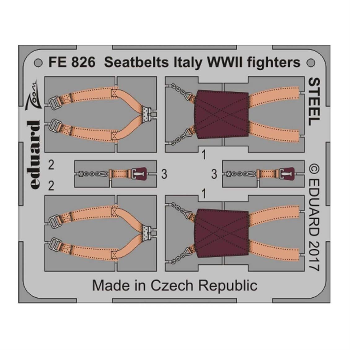 EDUARD FE826 1/48 Seatbelts Italy WWII fighters ST