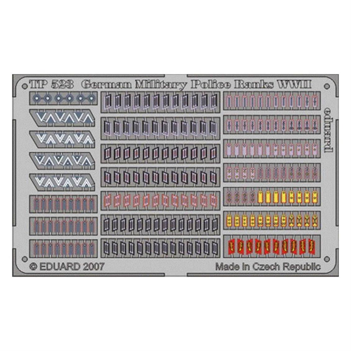 EDUARD TP523 1/35 German Military Police Ranks WWI