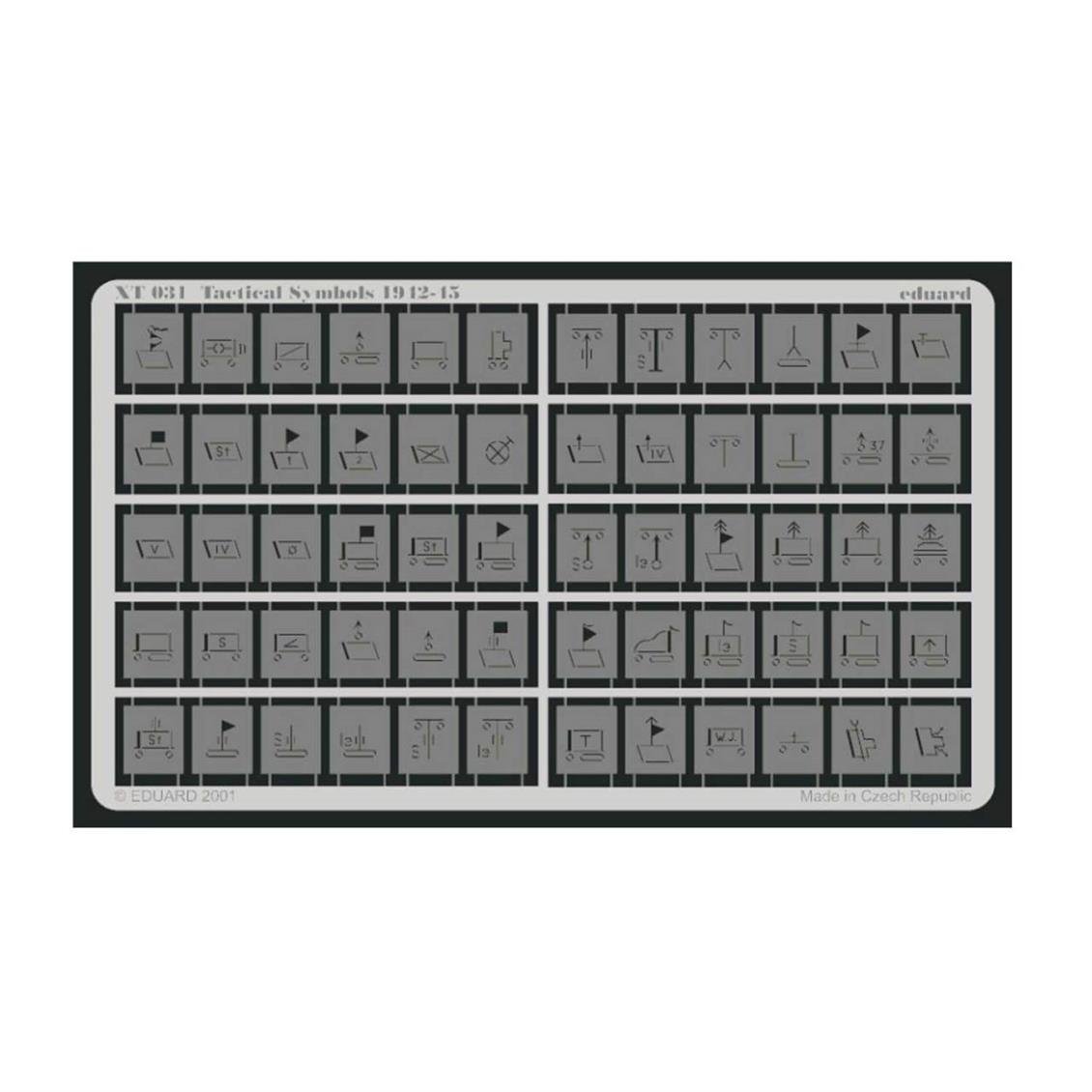 EDUARD XT031 1/35 Tactical Symbols 1942-45 Maket D