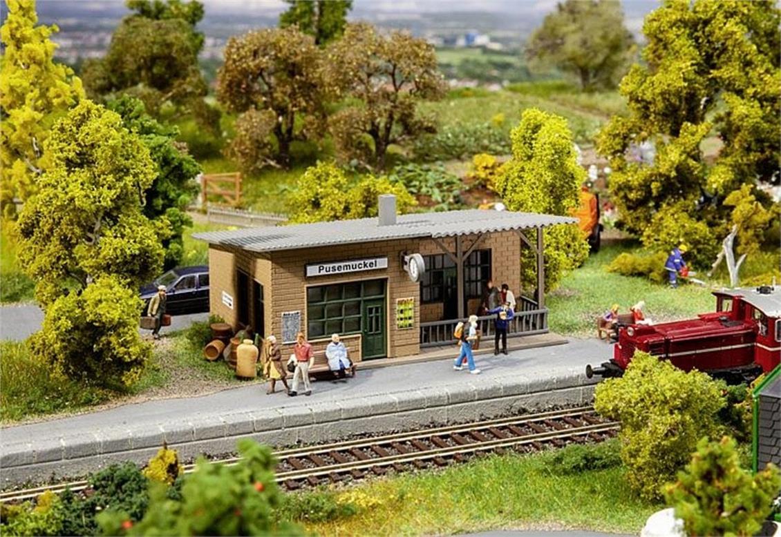 Faller 110204 1/87 Pusemuckel Yaya İstasyonu Demonte Plastik Maketi