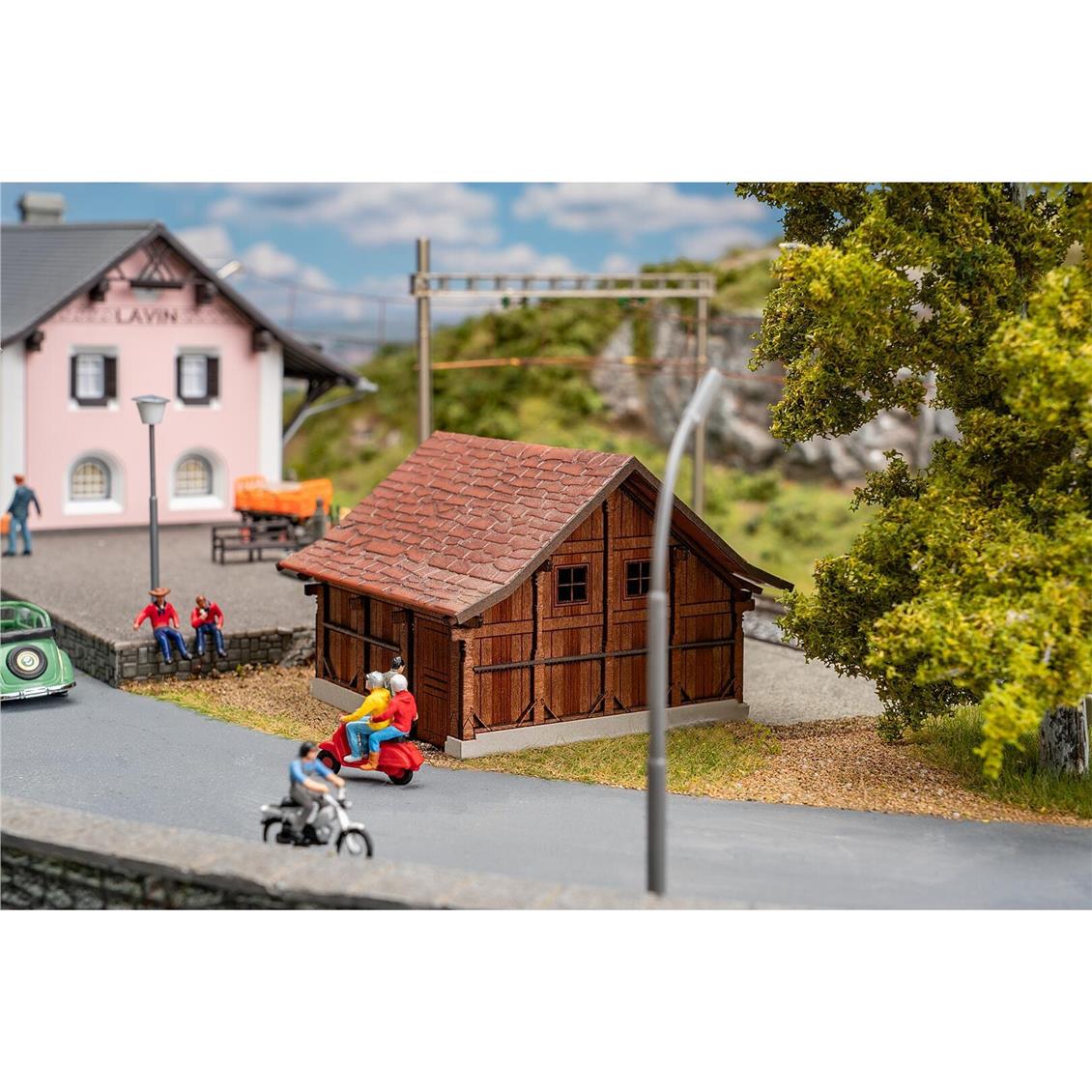 Faller 120308 1/87 Ölçek, Ahşap Umumi Tuvalet, Plastik Model Kiti