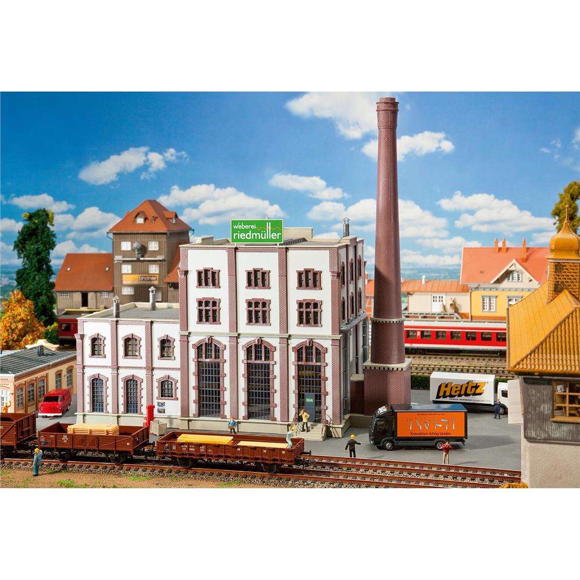 Faller 130187 1/87 Ölçek, Riedmüller Dokuma Fabrikası, Plastik Model Kiti