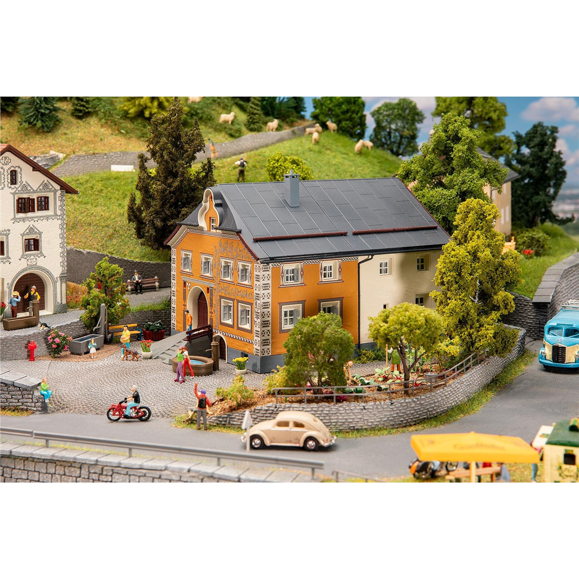 Faller 130661 1/87 Ölçek, Geleneksel Engadine evi, Plastik Model Evi