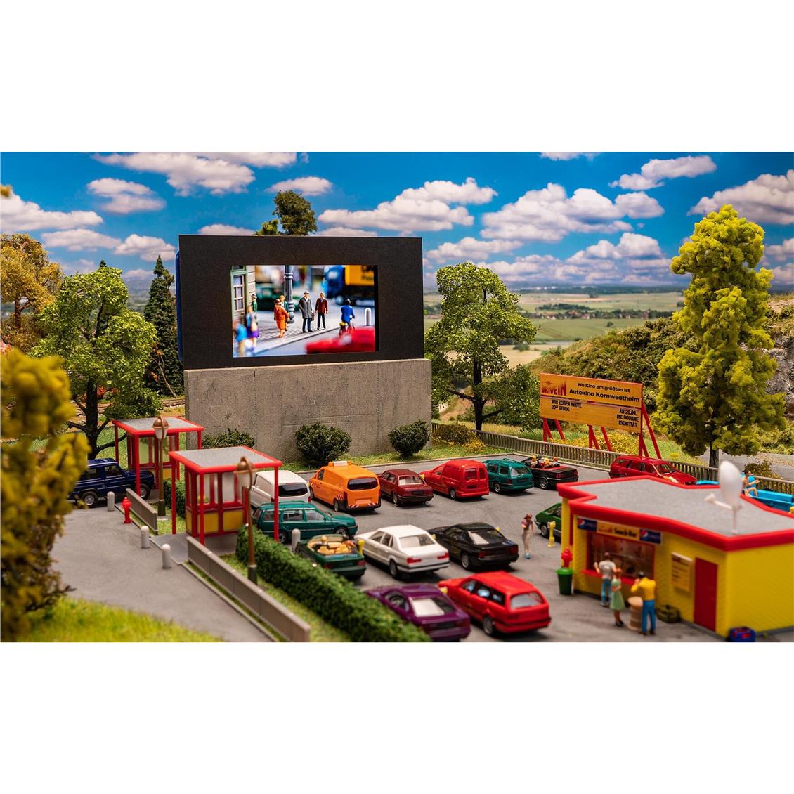 Faller 130880 1/87 Ölçek, Açık Hava Sineması, Plastik Model Kiti