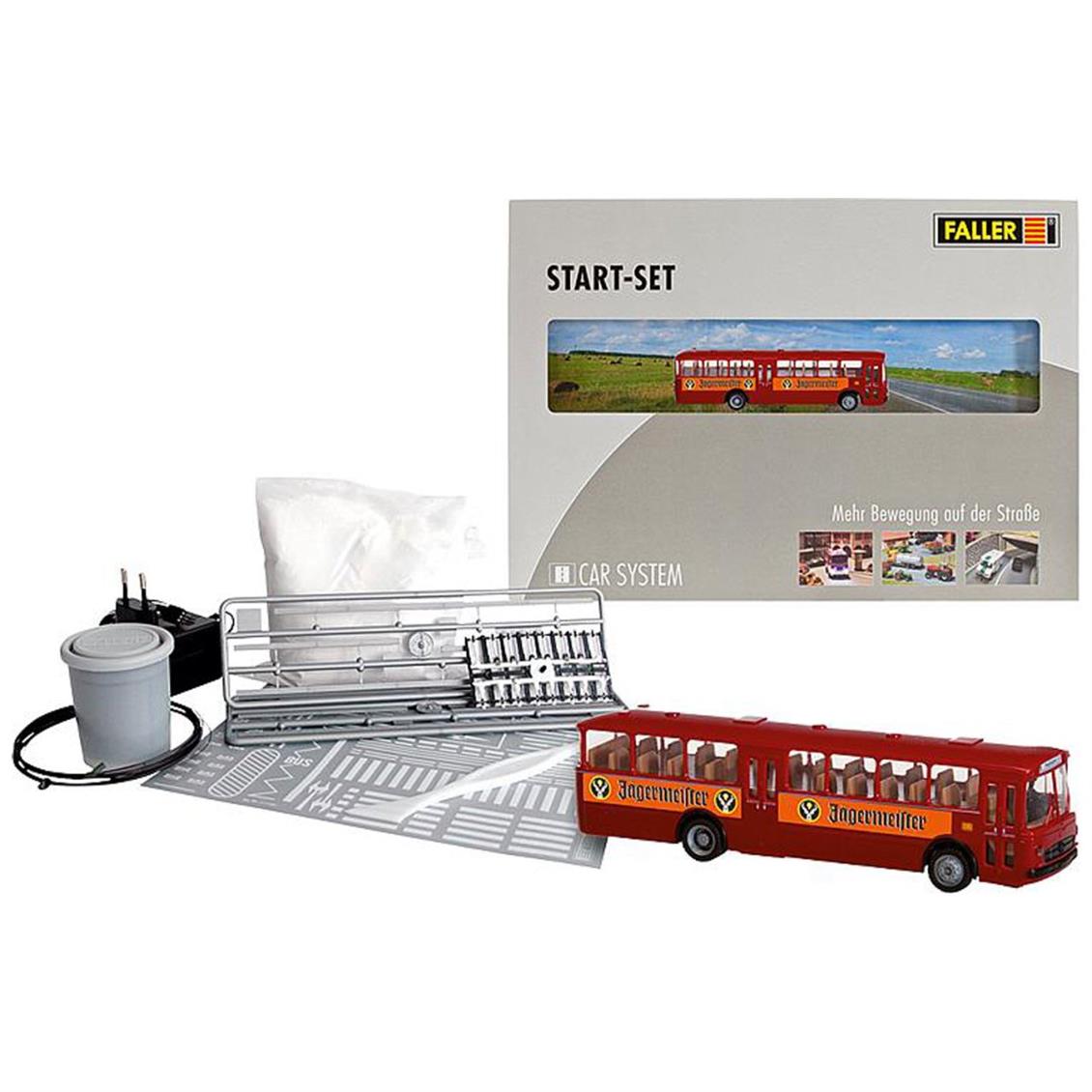 Faller 161498 1/87 Car System Başlangıç Seti,MB O317K Otobüslü