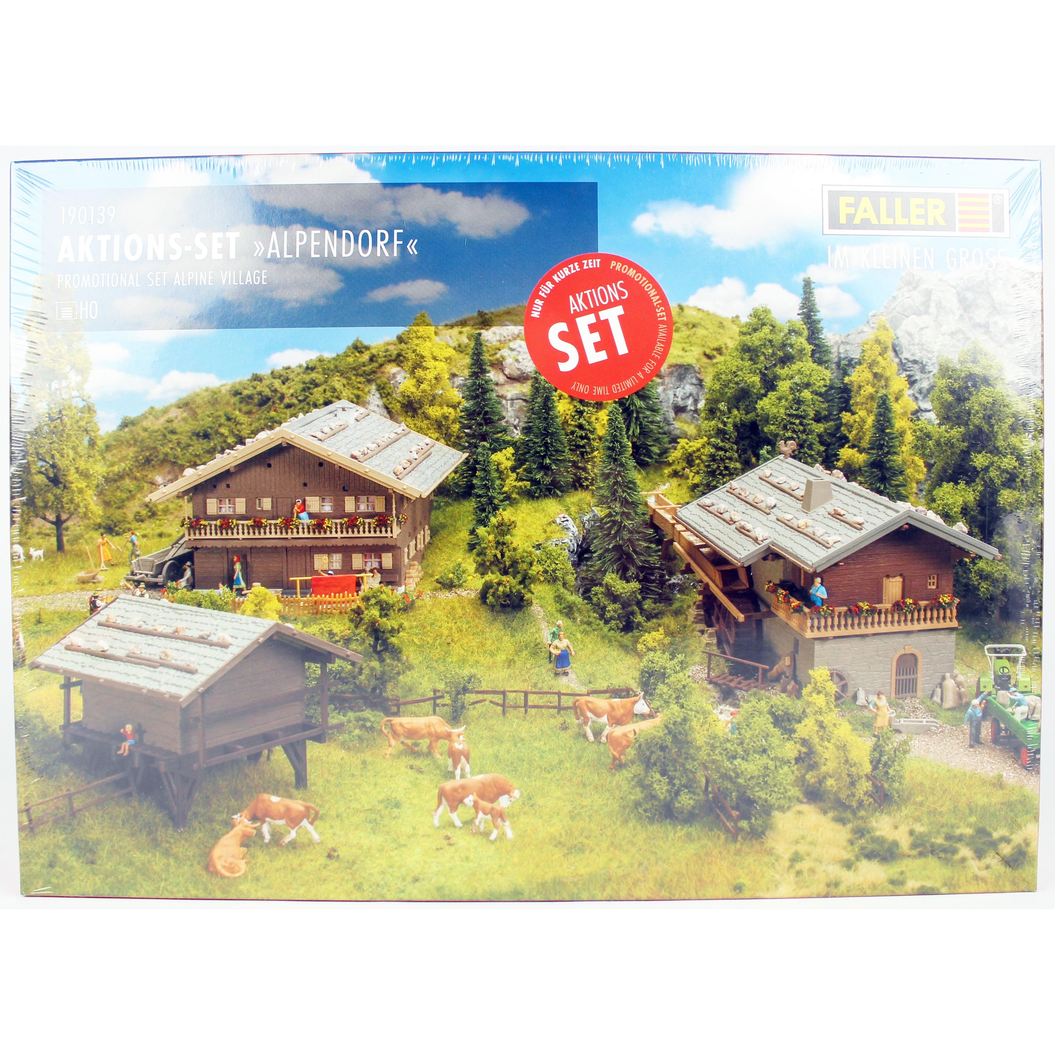 Faller 190139 1/87 Ölçek, Alp Dağları Köy Evleri Seti Plastik Model Kiti