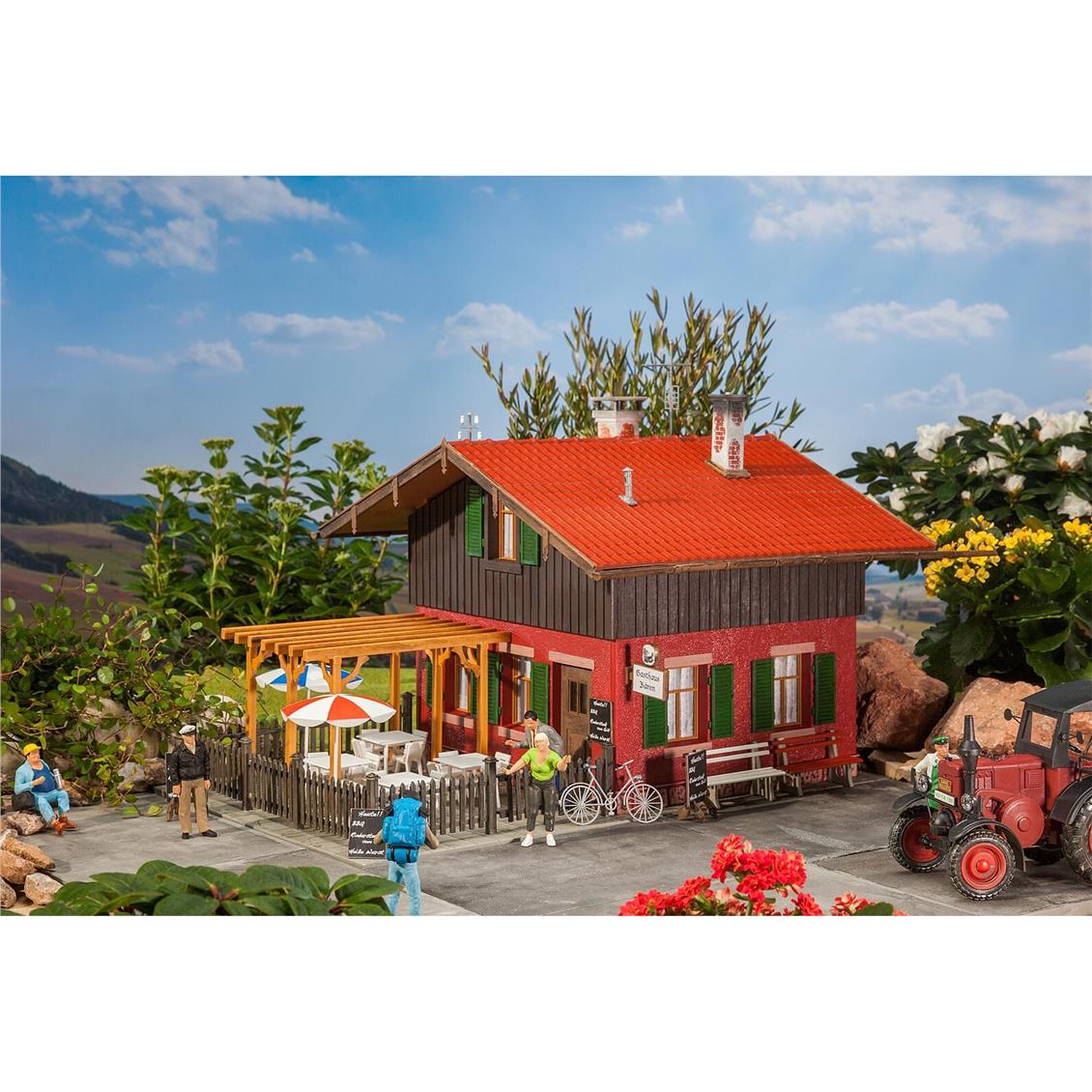 Faller 331787 1/22,5 Ölçek, Bira Bahçesi, Plastik Model Kiti