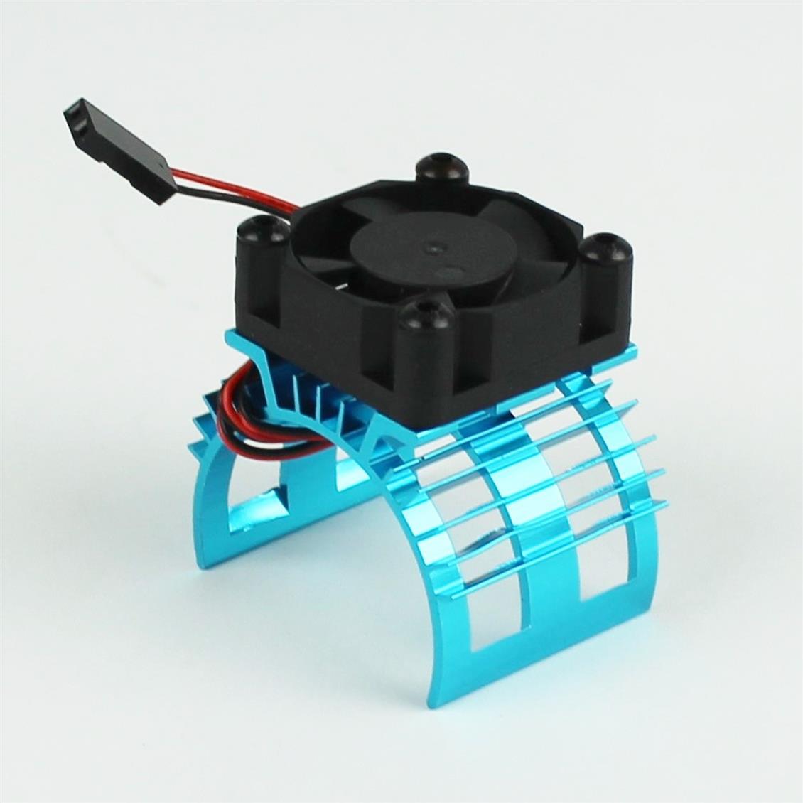 Fanlı, Alüminyum Motor Soğutucu, 1/10 Araçlar için, Mavi