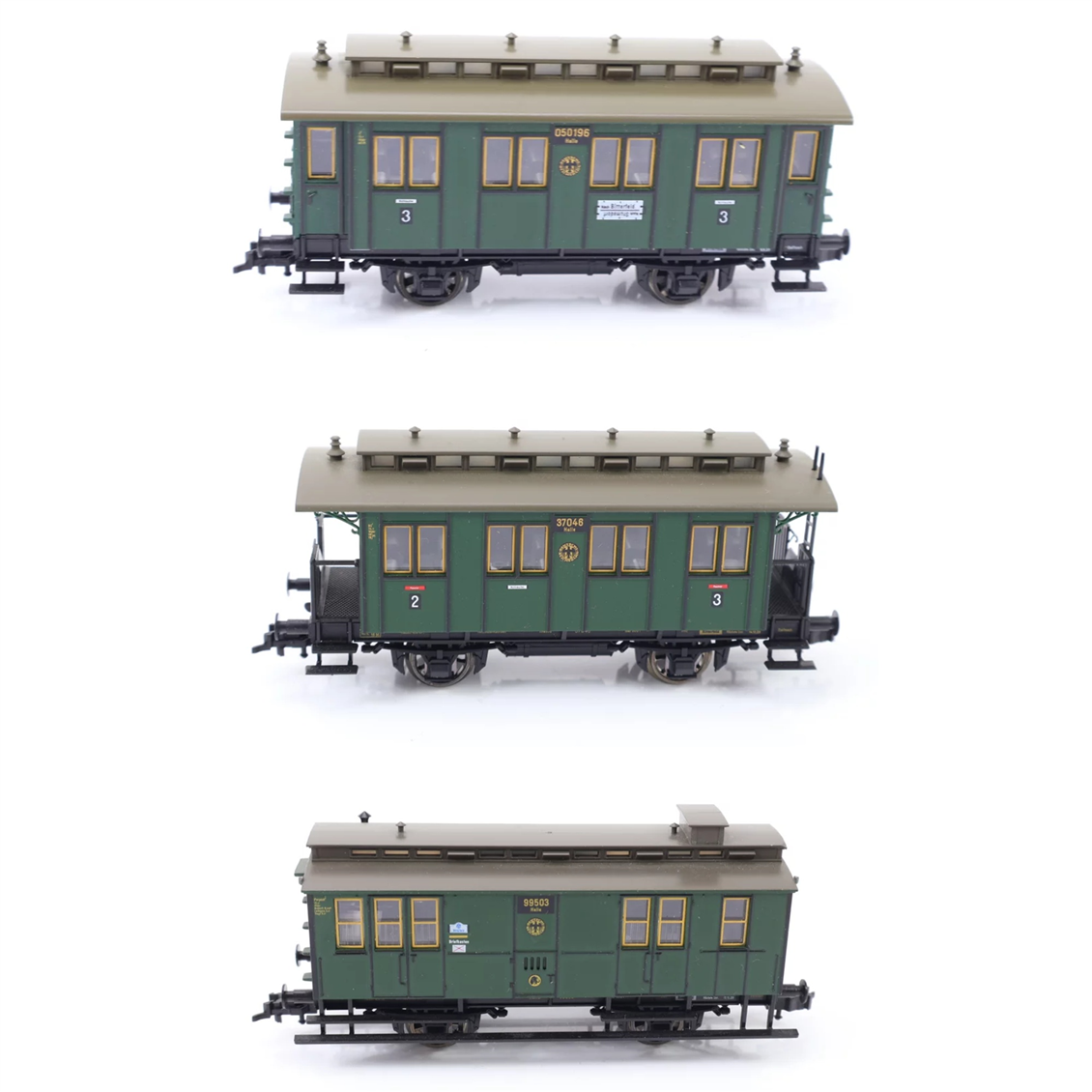 Fleischmann 1/87 Ölçek, 5057, 5058, 5059, 3 Adet Model Tren Yolcu Vagon Seti