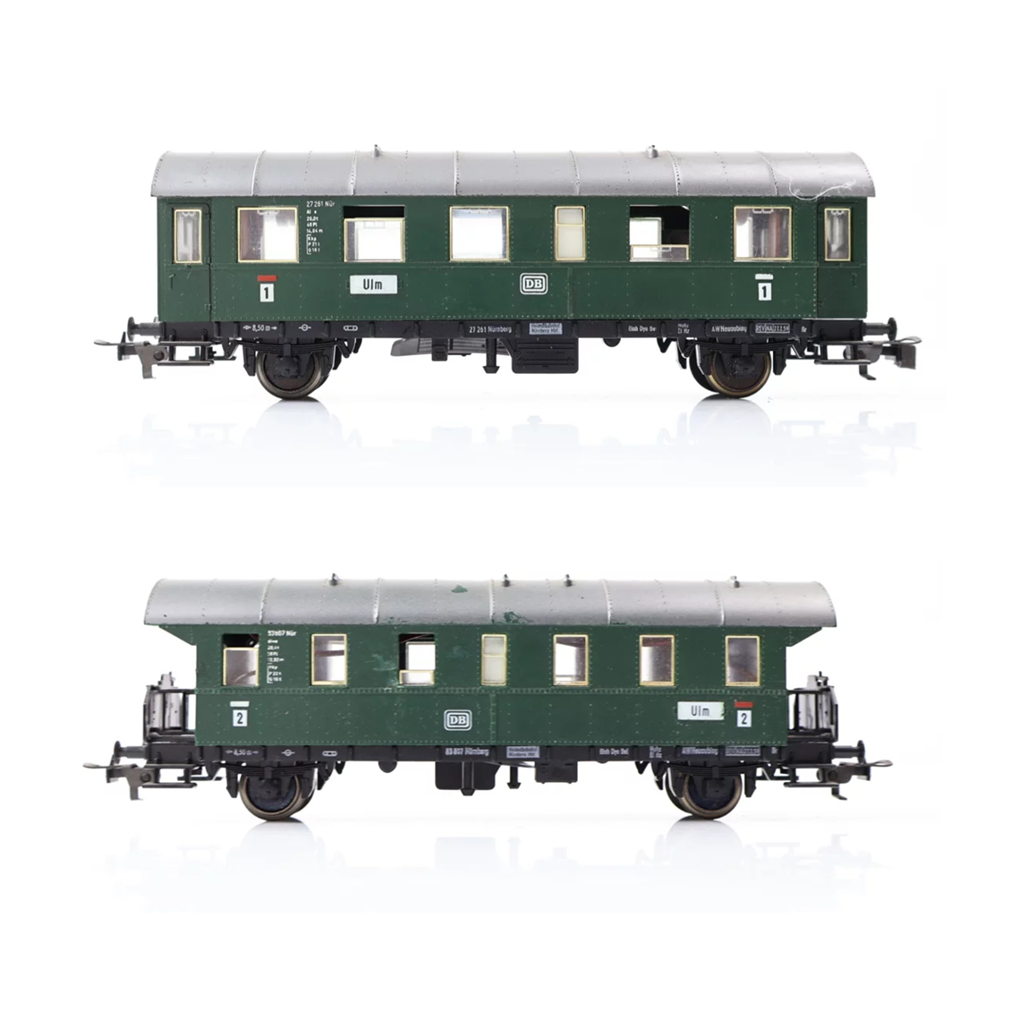 Fleischmann 1/87 Ölçek, 5061, 5062, 2 Adet Model Tren Yolcu Vagon Seti