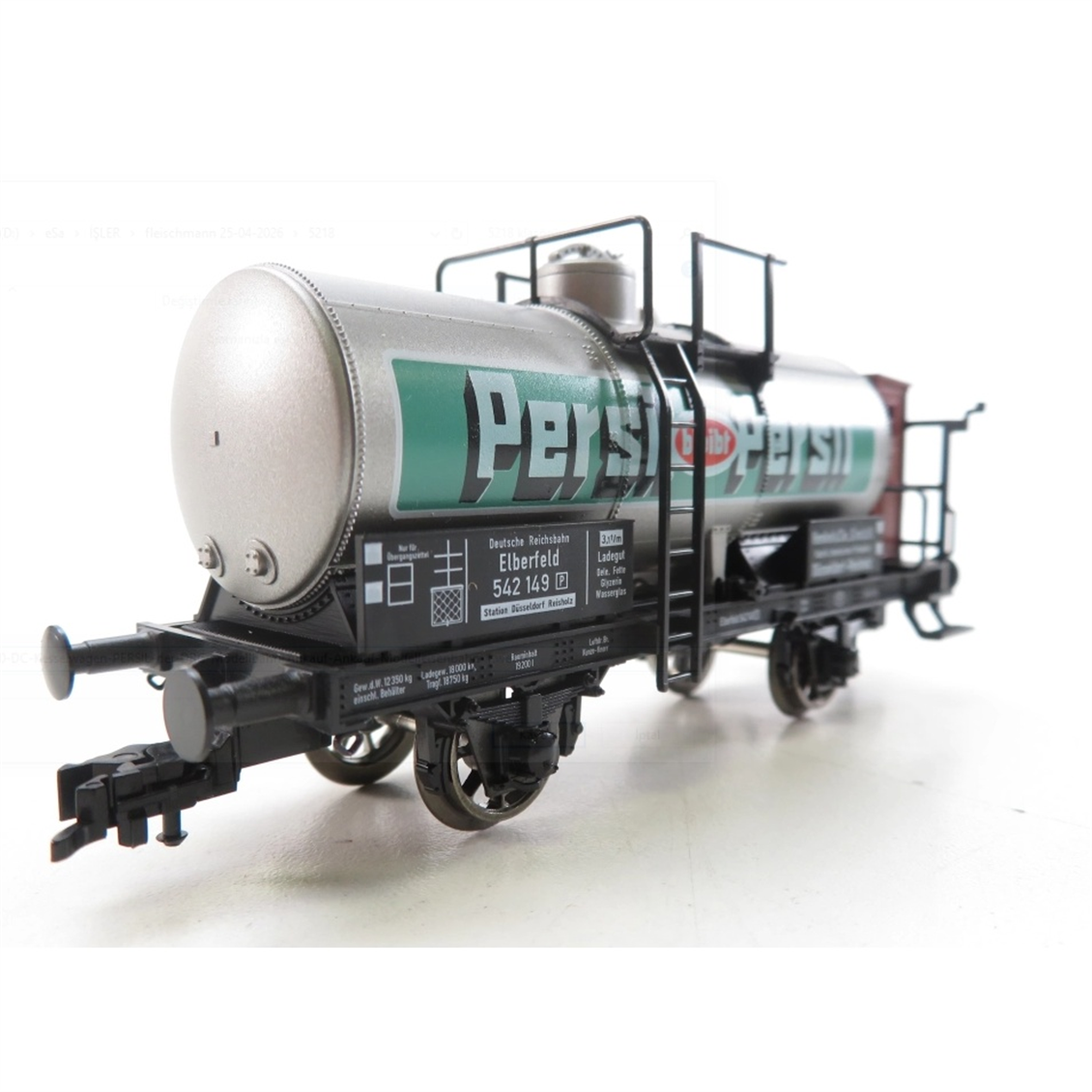 Fleischmann 5435 1/87 Ölçek, DRG, Persil Tank Vagon