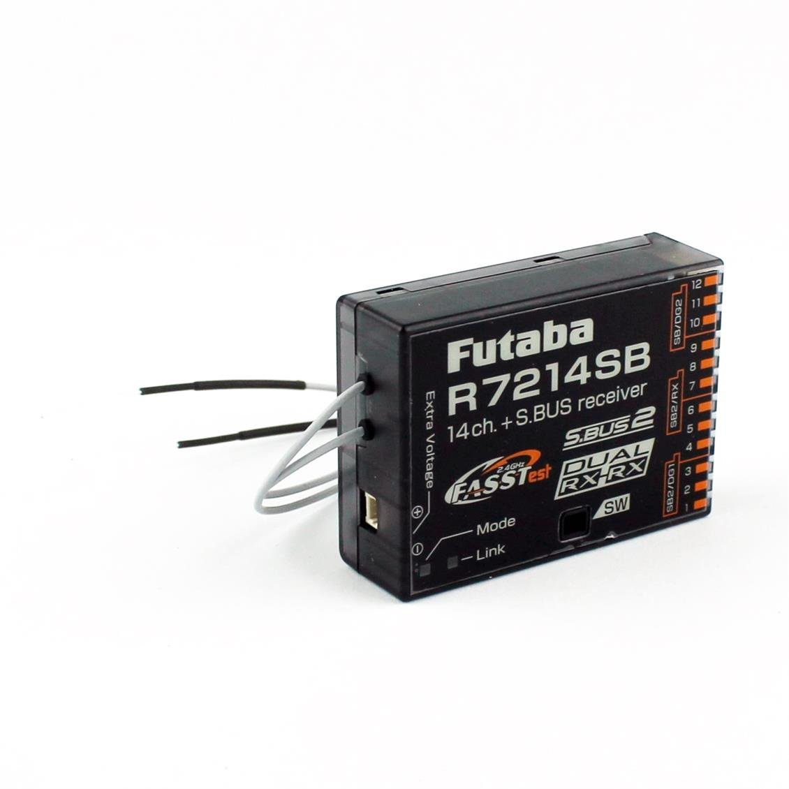 Futaba 05002736 R7214SB Kumanda Alıcısı, 2.4 Ghz, FASSTest