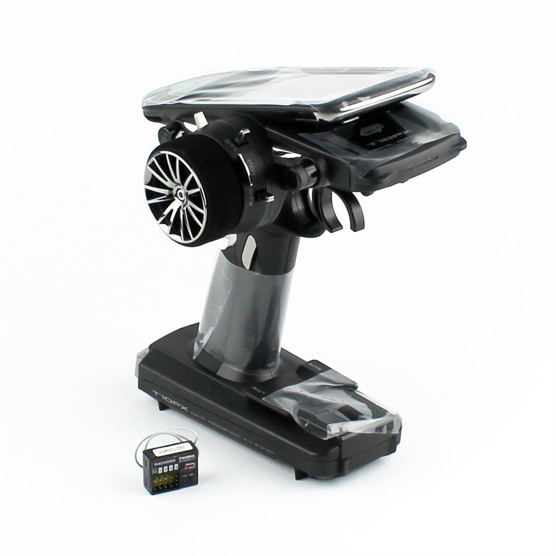 Futaba 05003172 10PX Araba Kumandası, R404SBS Alıcı, 2.4Ghz, F-4G,T-FHSS SR,T-FHSS,S-FHSS