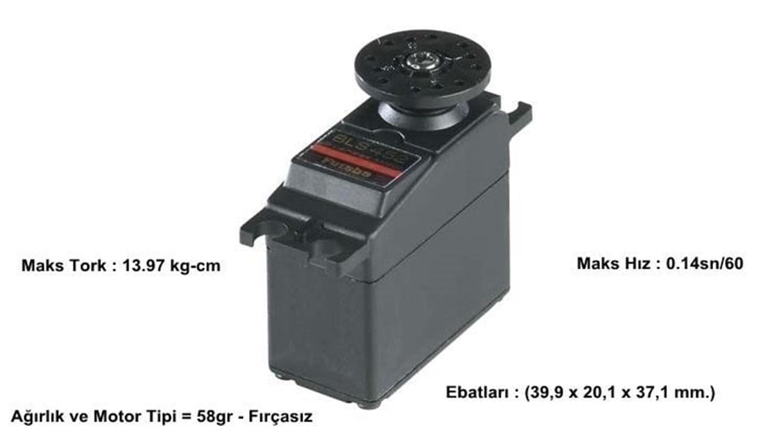 FUTABA 1612 Digital Brushless Servo BLS 452  Metal