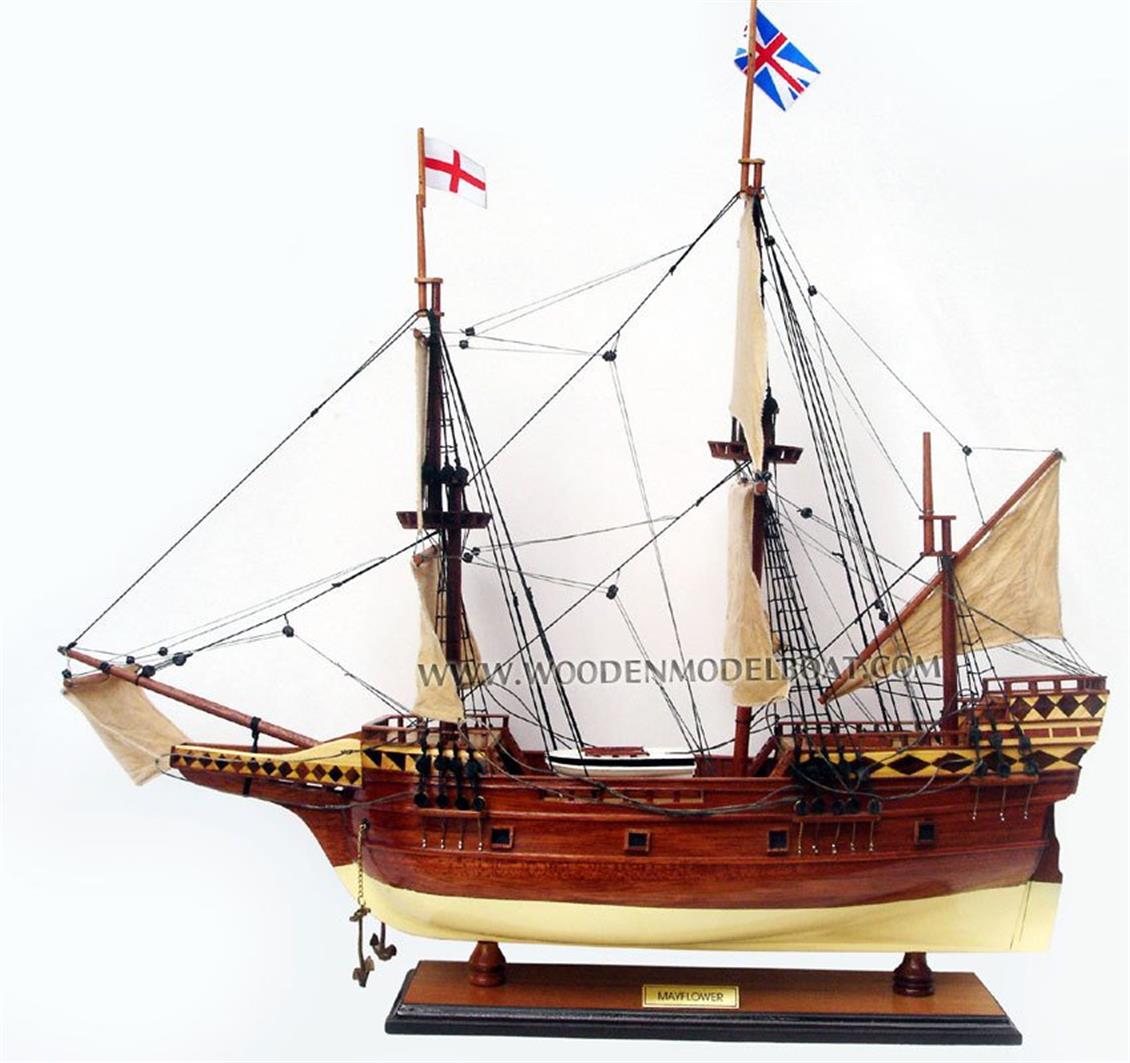 GIANHIEN TS0065P MAYFLOWER AHŞAP HAZIR YELKENLİ GEMİ MAKETİ