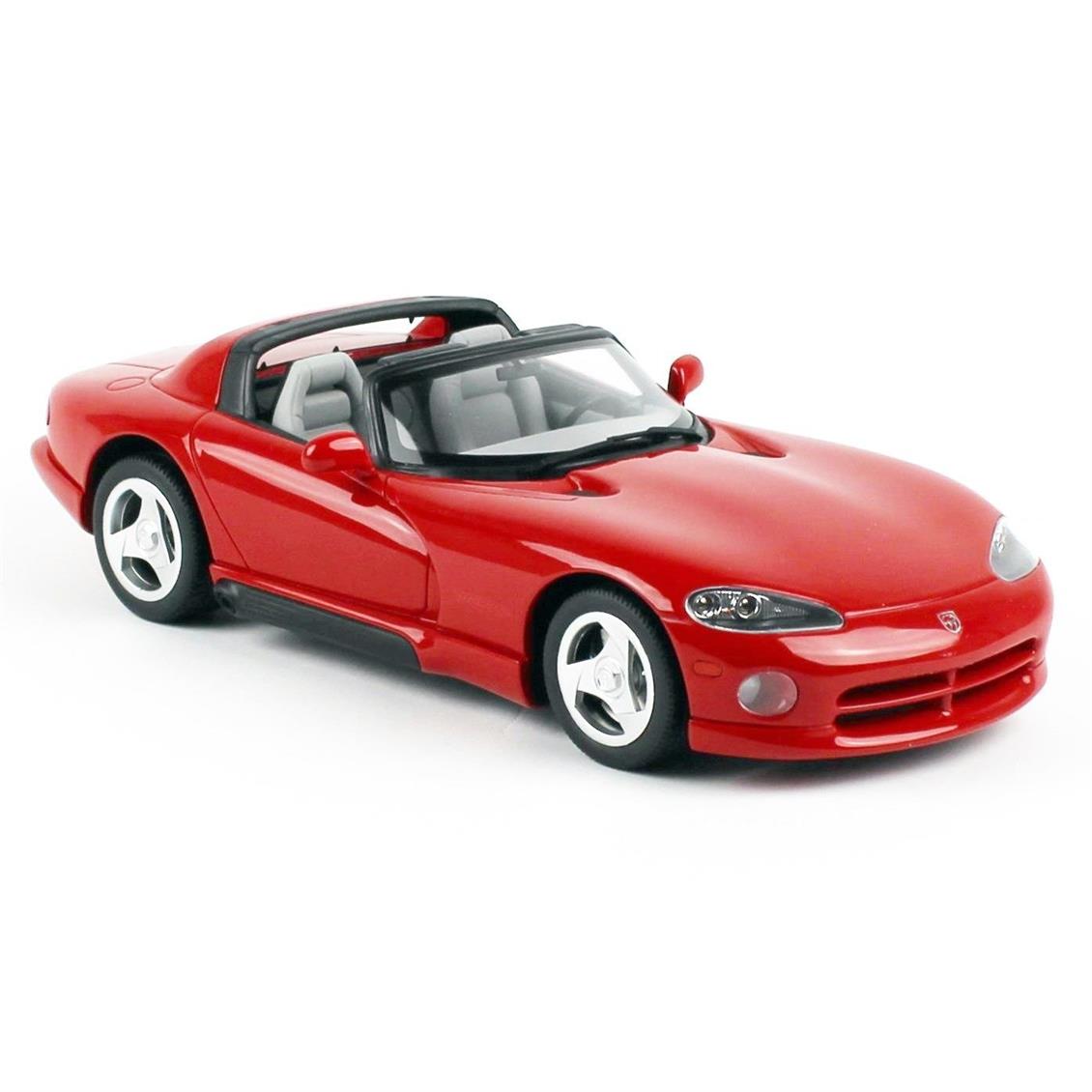 GTspirit 156 1/18 Ölçek Dodge Viper RT/10 (Resin Seri), Kırmızı, Sergilemeye Hazır Metal Araba Modeli