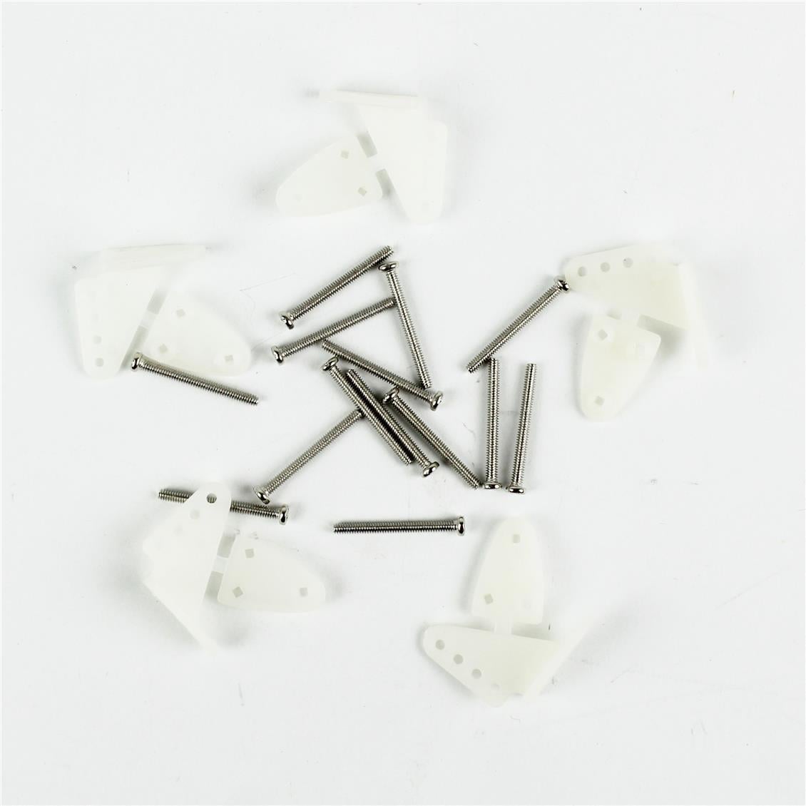 Haoye HY007-00502A Orta Boy Plastik Yeke ve Vidaları, 16.5×20 mm, 5 Adet