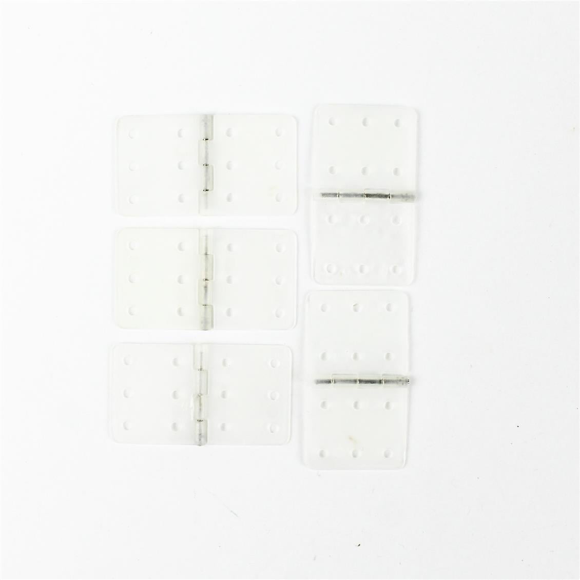 Haoye HY008-00201 Küçük Boy Plastik Menteşe, L16×W28 mm, 5 Adet
