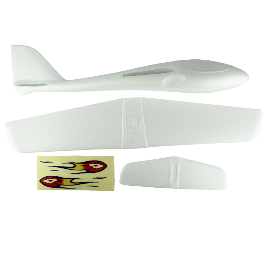 Haoye HY028-015-01 EPO Serbest Uçuş Planörü, Kırmızı Amblemli, Gövde Boyu:510 mm. Kanat Açıklığı:550 mm. 70gr.