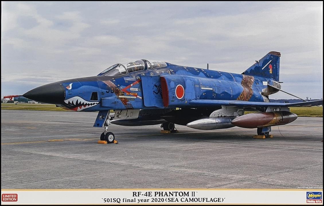 Hasegawa 07483 1/48 RF-4E (501.sq Final Year) Savaş Uçağı Demonte Plastik Maketi