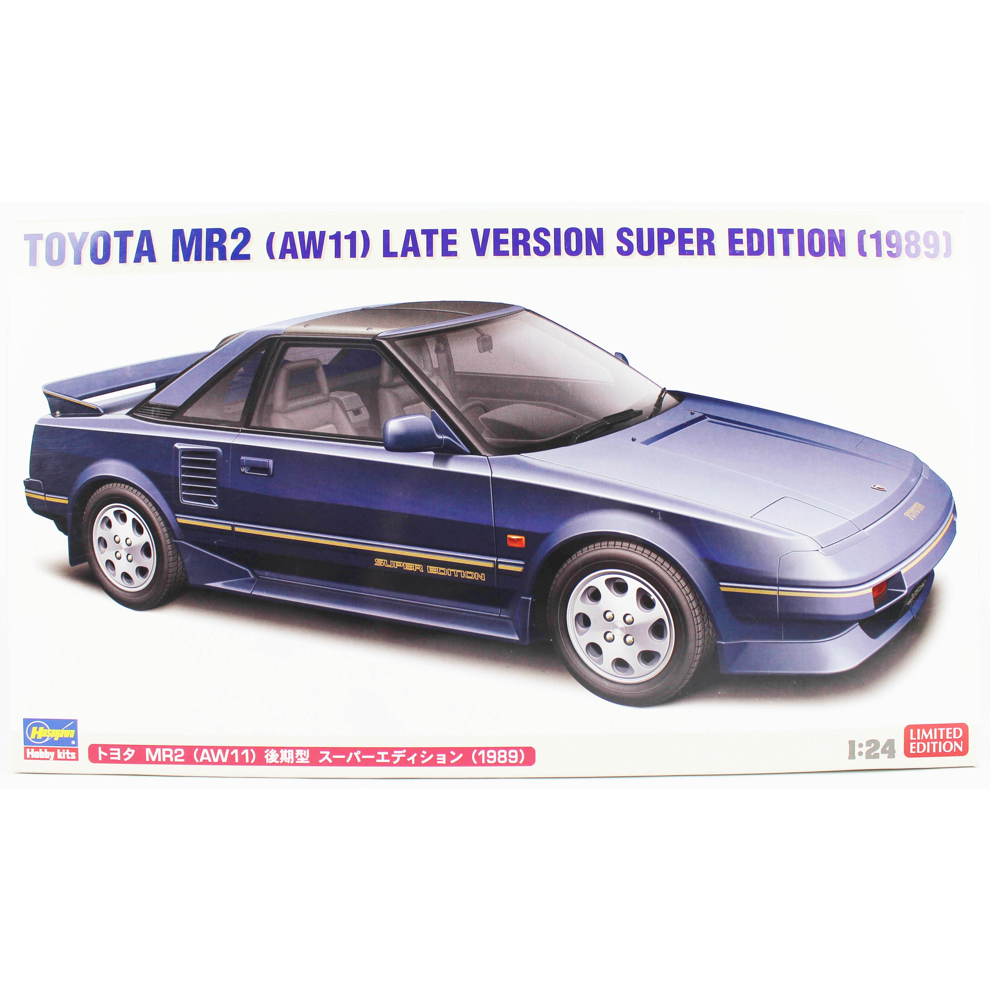 Hasegawa 20725 1/24 Ölçek, Toyota MR2 AW11 Late Model Super Edition 1989, Otomobil Plastik Model Kiti