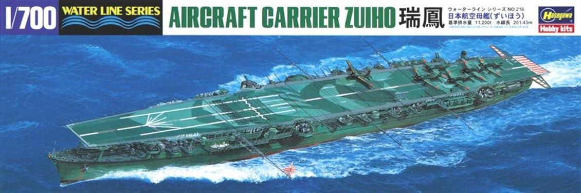 Hasegawa 216 49216 1/700 Zuiho Uçak Gemisi (Waterline Serisi) Demonte Plastik Maketi