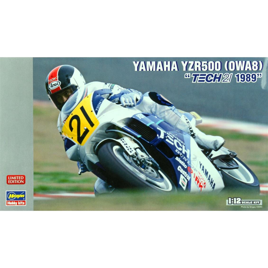 Hasegawa 21708 1/12 Yamaha YZR500 1989 (Limited Edition) Motosiklet Demonte Plastik Maketi