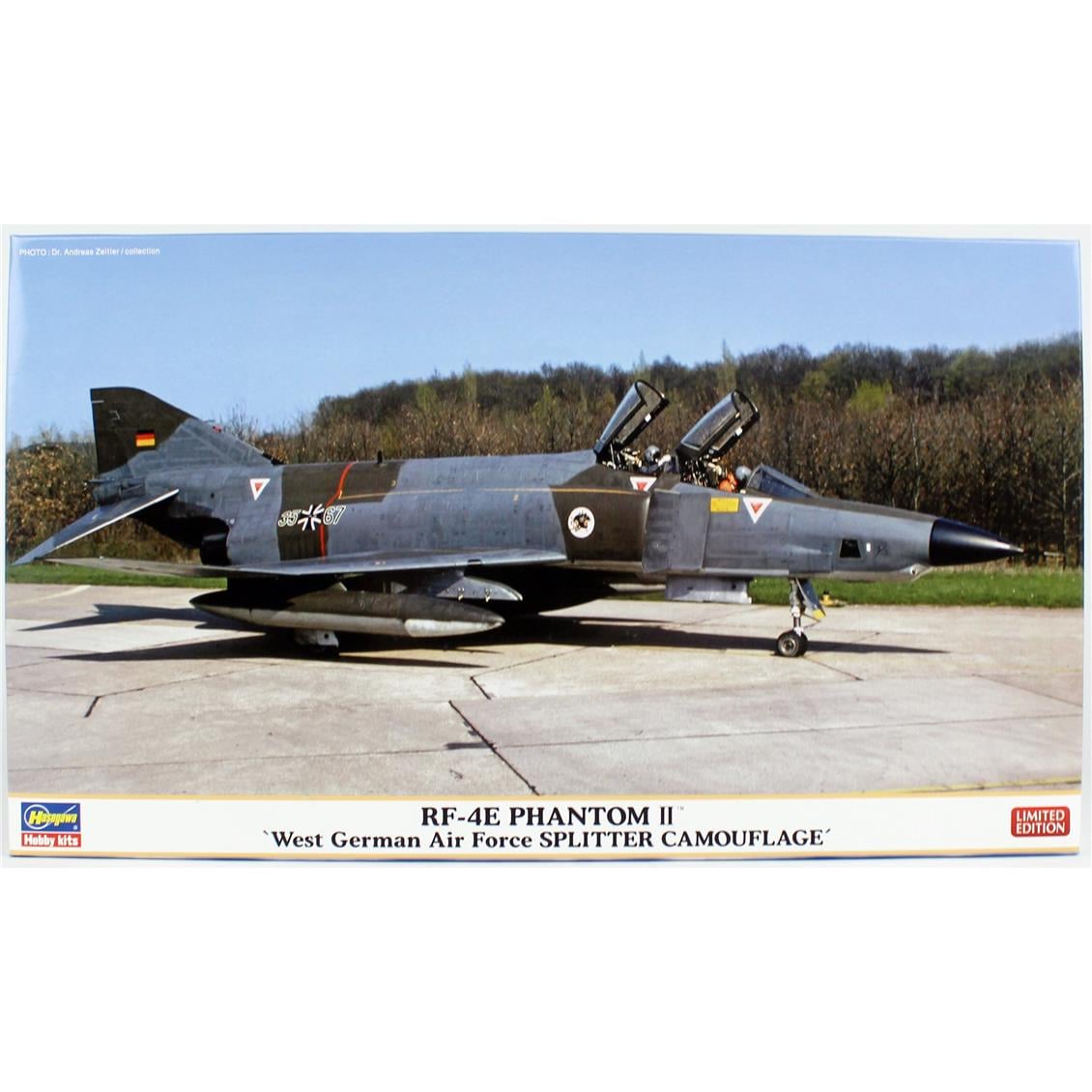 Hasegawa 2445 1/72 Ölçek, RF-4E Phantom II (West German Air Force Splıtter Camouflage), Savaş Uçağı Plastik Model Kiti