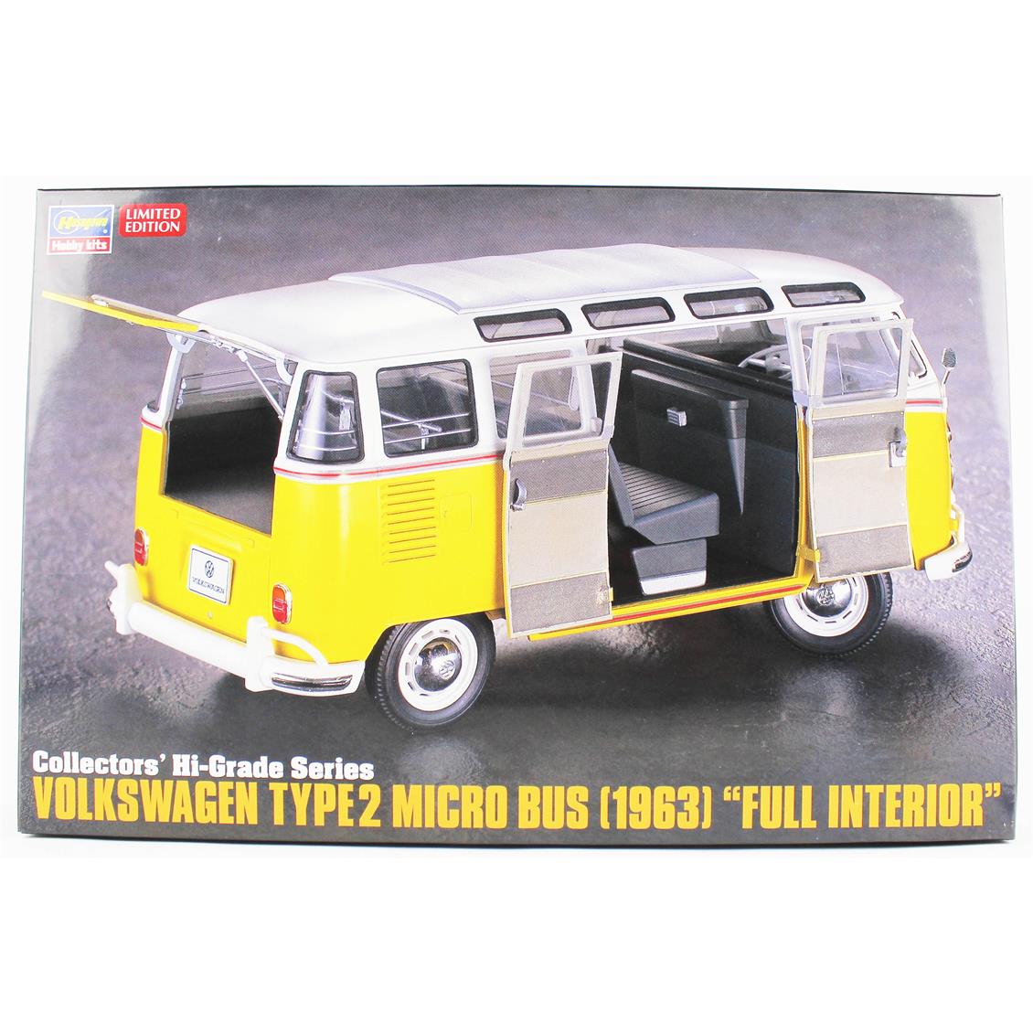 Hasegawa CH48 51048 1/24 Ölçek, Volkswagen Type2 Micro Bus (1963) (Komple İç Detaylı), Otomobil Plastik Model Kiti