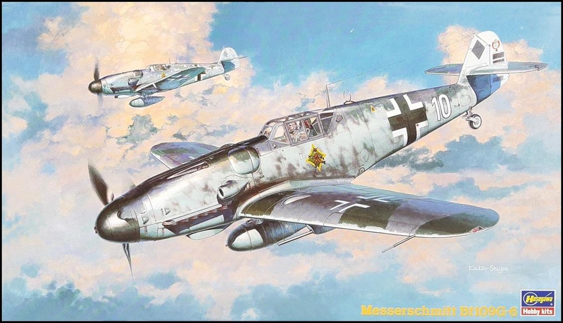 Hasegawa JT47 09147 1/48 Messerschmitt BF109G-6 Savaş Uçağı Demonte Plastik Maketi