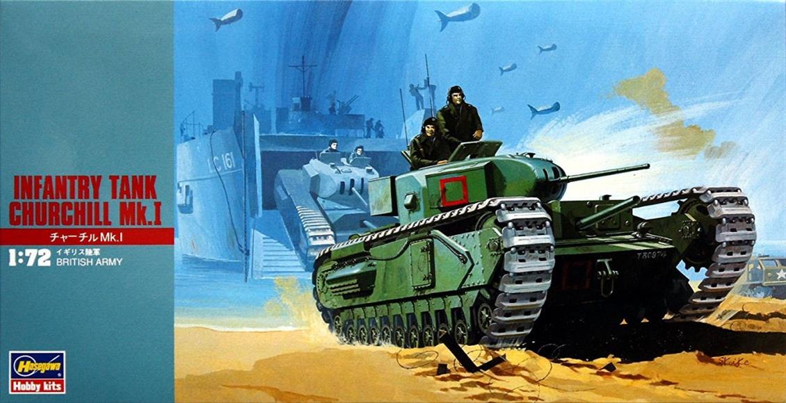 Hasegawa MT27 31127 1/72 Churchill MK.I Piyade Tank Demonte Plastik Maketi