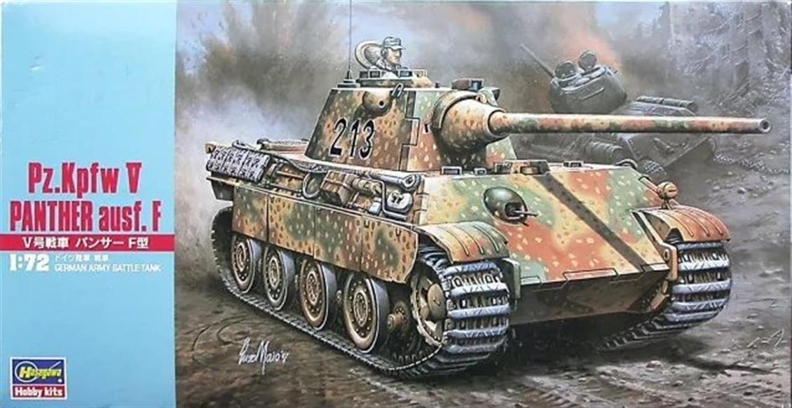 Hasegawa MT40 31140 1/72 Pz.Kpfw V Panther Ausf. F Tank Demonte Plastik Maketi