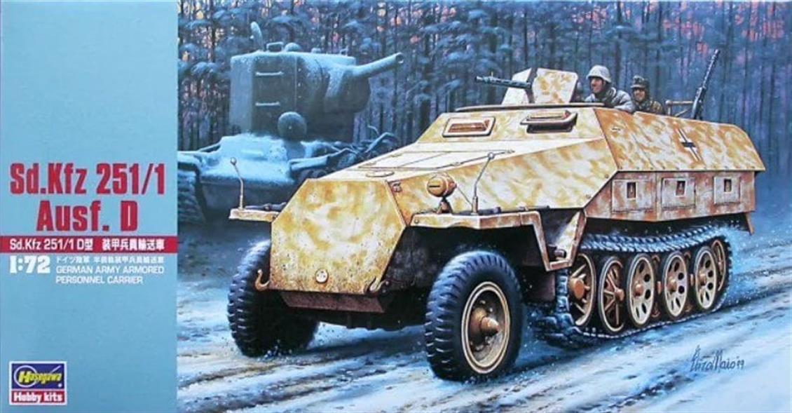 Hasegawa MT44 31144 1/72 Sd.Kfz 251/1 Ausf. D Personel Taşıyıcı Demonte Plastik Maketi