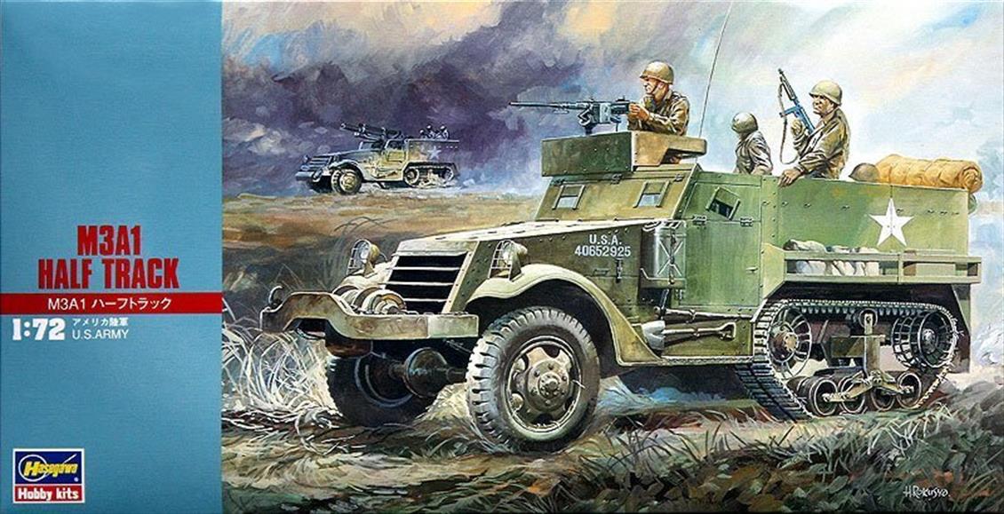 Hasegawa MT6 31106 1/72 M3A1 Yarı Paletli Araç Demonte Plastik Maketi