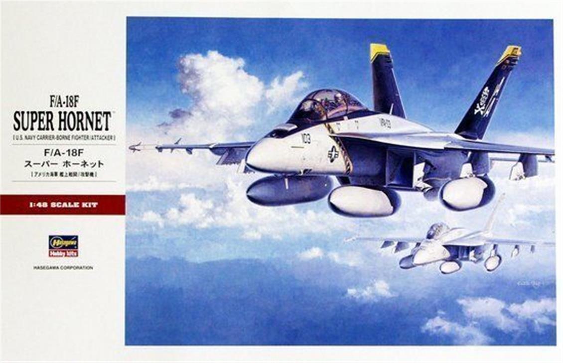 Hasegawa PT38 07238 1/48 Ölçek F/A-18F Super Hornet Savaş Uçağı Plastik Model Kiti