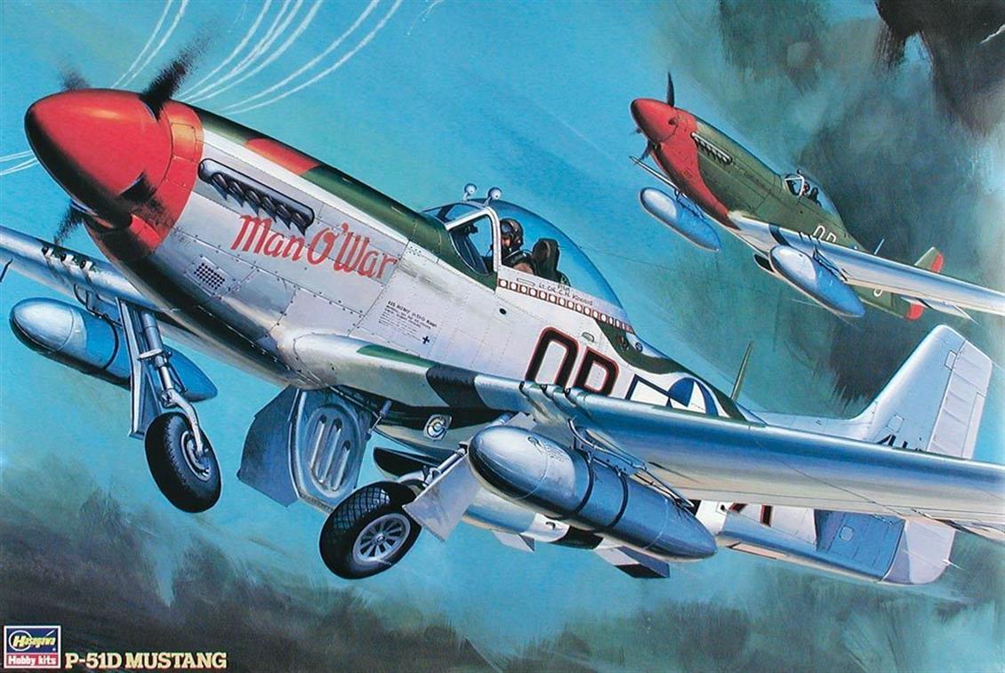 Hasegawa ST5 08055 1/32 P-51D Mustang Savaş Uçağı Demonte Plastik Maketi