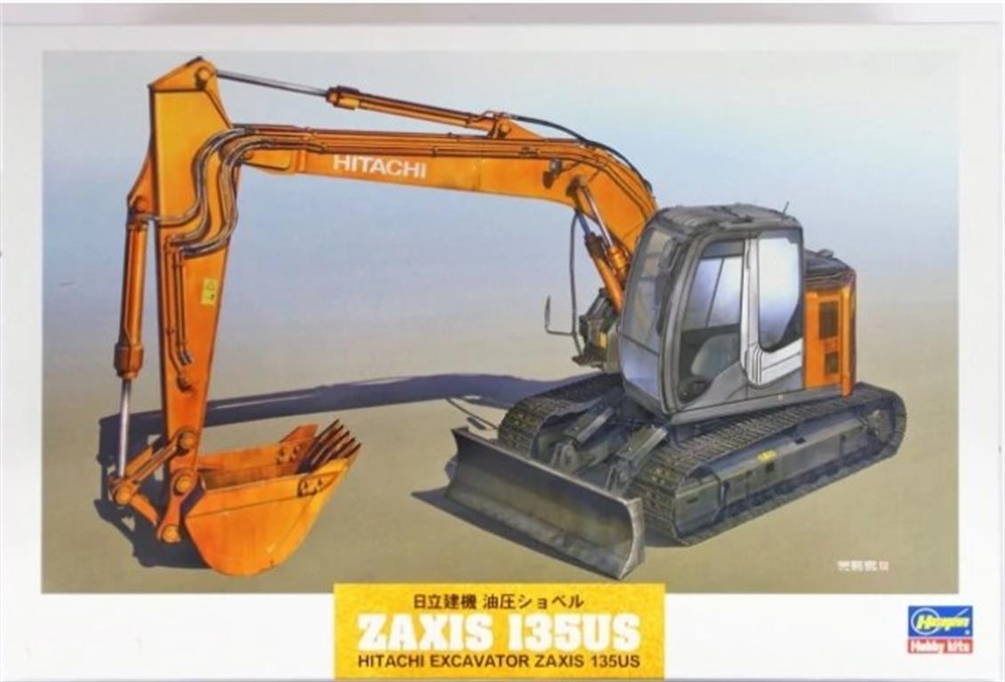 Hasegawa WM01 66001 1/35 Hitachi ZAXIS135US Ekskavatör Demonte Plastik Maketi