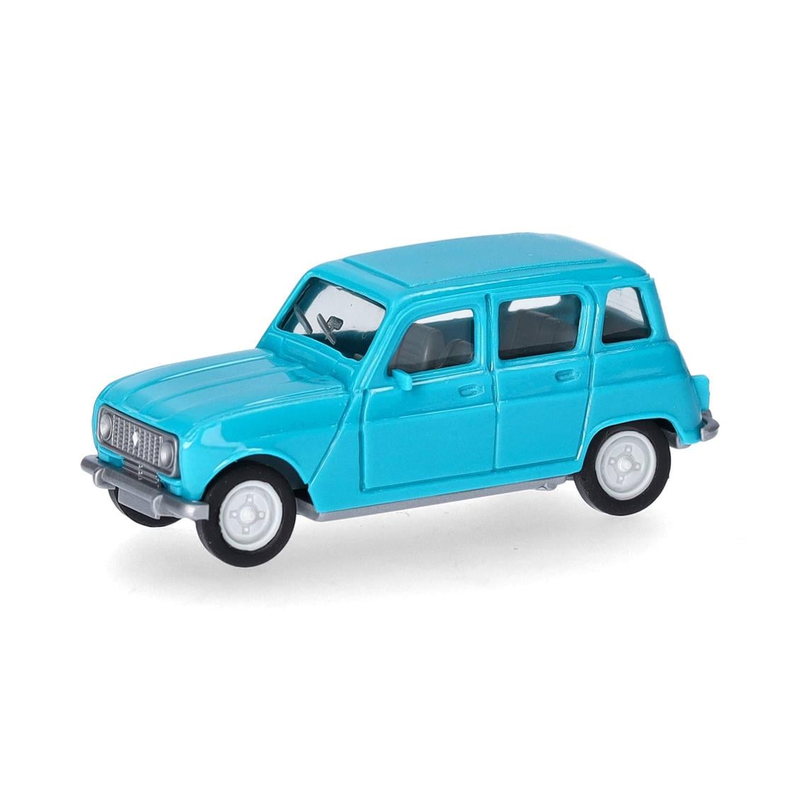 Herpa 020190-009 1/87 Ölçek, Renault R4, Turkuaz, Sergilemeye Hazır Model Araç