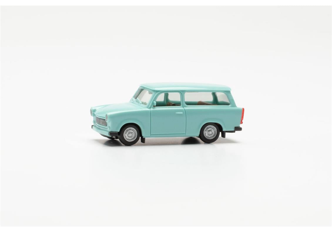 Herpa 020770-007 1/87 Ölçek, Trabant 601 S, Mavi, Sergilemeye Hazır Model Araç