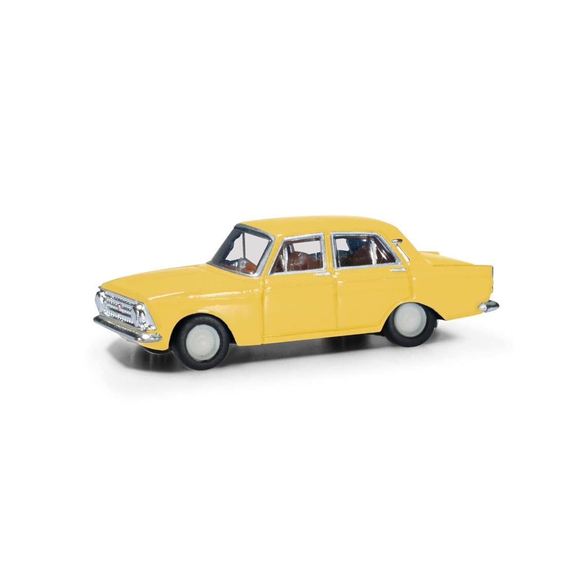 Herpa 066877 1/120 Ölçek, Moskwitsch 408, Sarı, Sergilemeye Hazır Model Araç