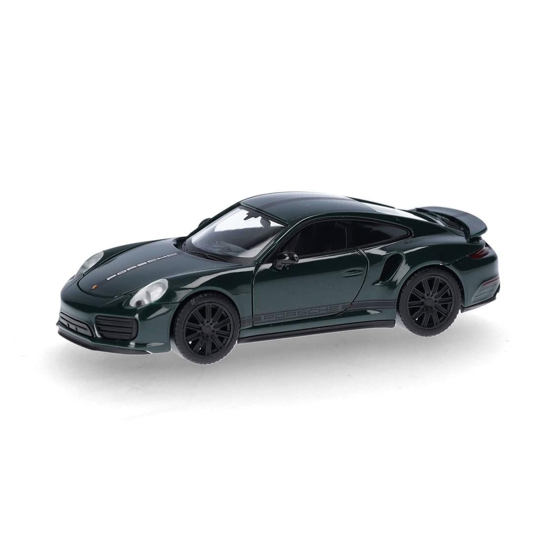 Herpa 420358 1/87 Ölçek, Porsche 911 (991) Turbo, Yarış Yeşili, Sergilemeye Hazır Model Araç