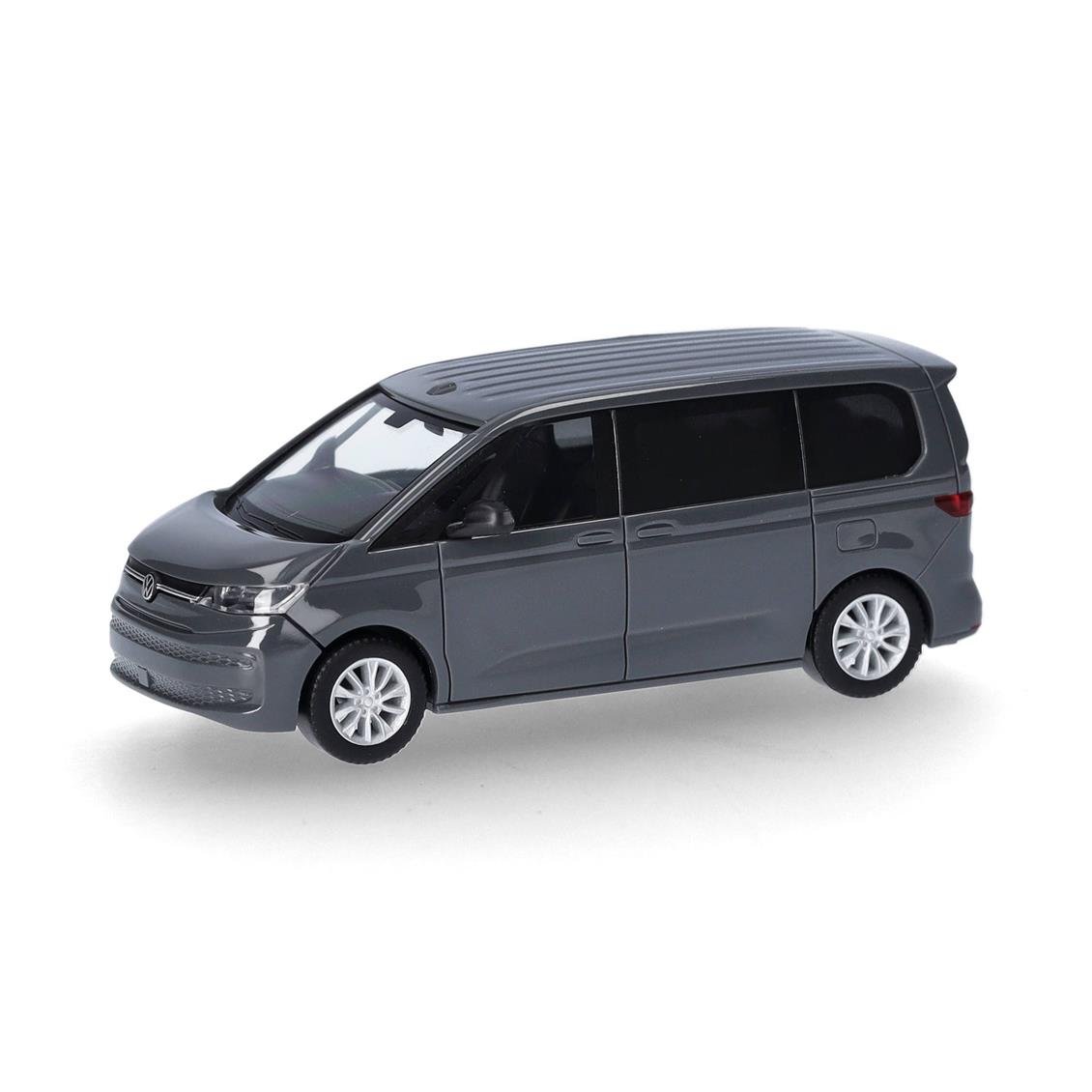 Herpa 421171 1/87 Ölçek, VW Multivan Minibüs, Gri, Sergilemeye Hazır Model Araç