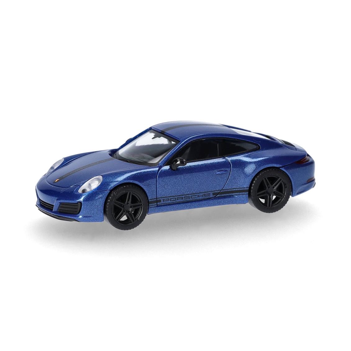 Herpa 430418 1/87 Ölçek, Porsche 911 Carrera 4 S, Gümüş, Sergilemeye Hazır Model Araç