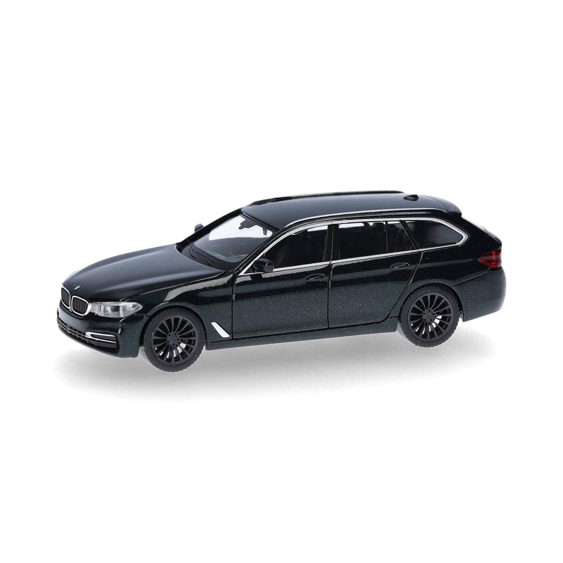 Herpa 430708-004 1/87 Ölçek, BMW 5 Touring, Oxford Yeşili, Sergilemeye Hazır Model Araç