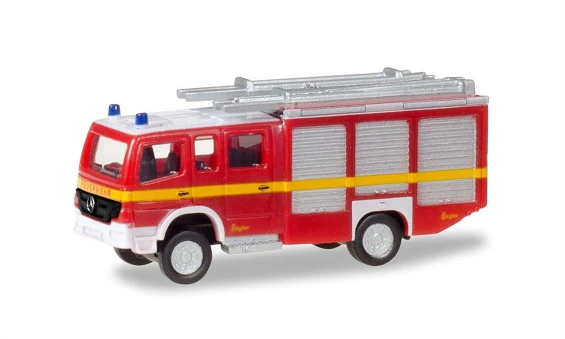 Herpa 66747 1/87 Ölçek MB Atego HLF 20 İtfaiye, Sergilemeye Hazır Model Araç